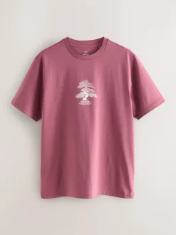 Next Blue/Green/Pink Regular Fit Graphic Print T-Shirts 3 Pack New