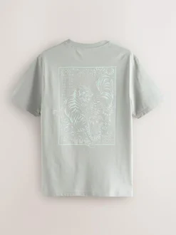 Next Blue/Green/Pink Regular Fit Graphic Print T-Shirts 3 Pack New
