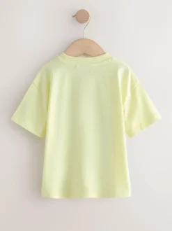 Next Small Short Sleeve Graphic T-Shirts 5 Pack (3mths-7yrs) Blue/Green/Red/Orange/Yellow Cars Hot
