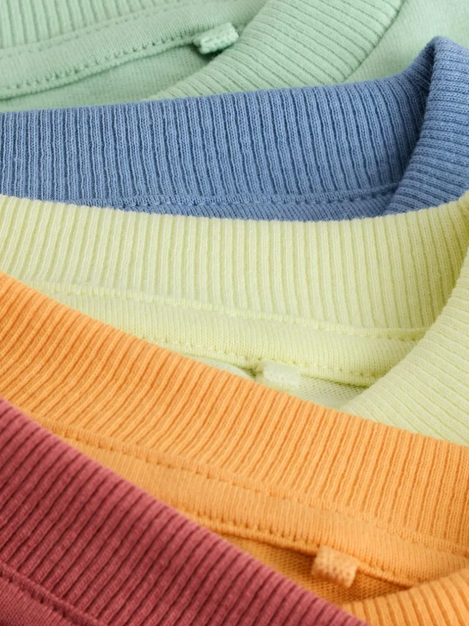 Next Small Short Sleeve Graphic T-Shirts 5 Pack (3mths-7yrs) Blue/Green/Red/Orange/Yellow Cars Hot