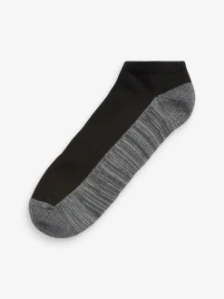 Next 5 Pack Cushioned Trainers Socks Blue/Grey Hot
