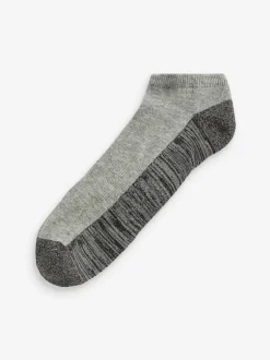 Next 5 Pack Cushioned Trainers Socks Blue/Grey Hot