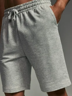 Next Loopback Soft Touch 2 Pack Jogger Shorts Blue/Grey Discount