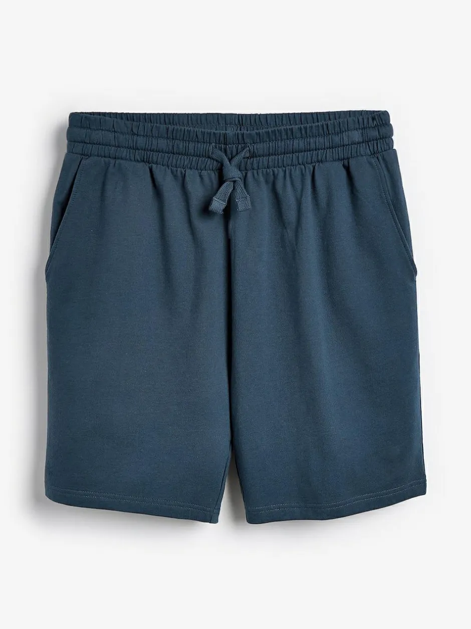 Next Loopback Soft Touch 2 Pack Jogger Shorts Blue/Grey Discount