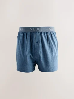 Next Loose Boxers 5 Pack Blue/Grey Clearance