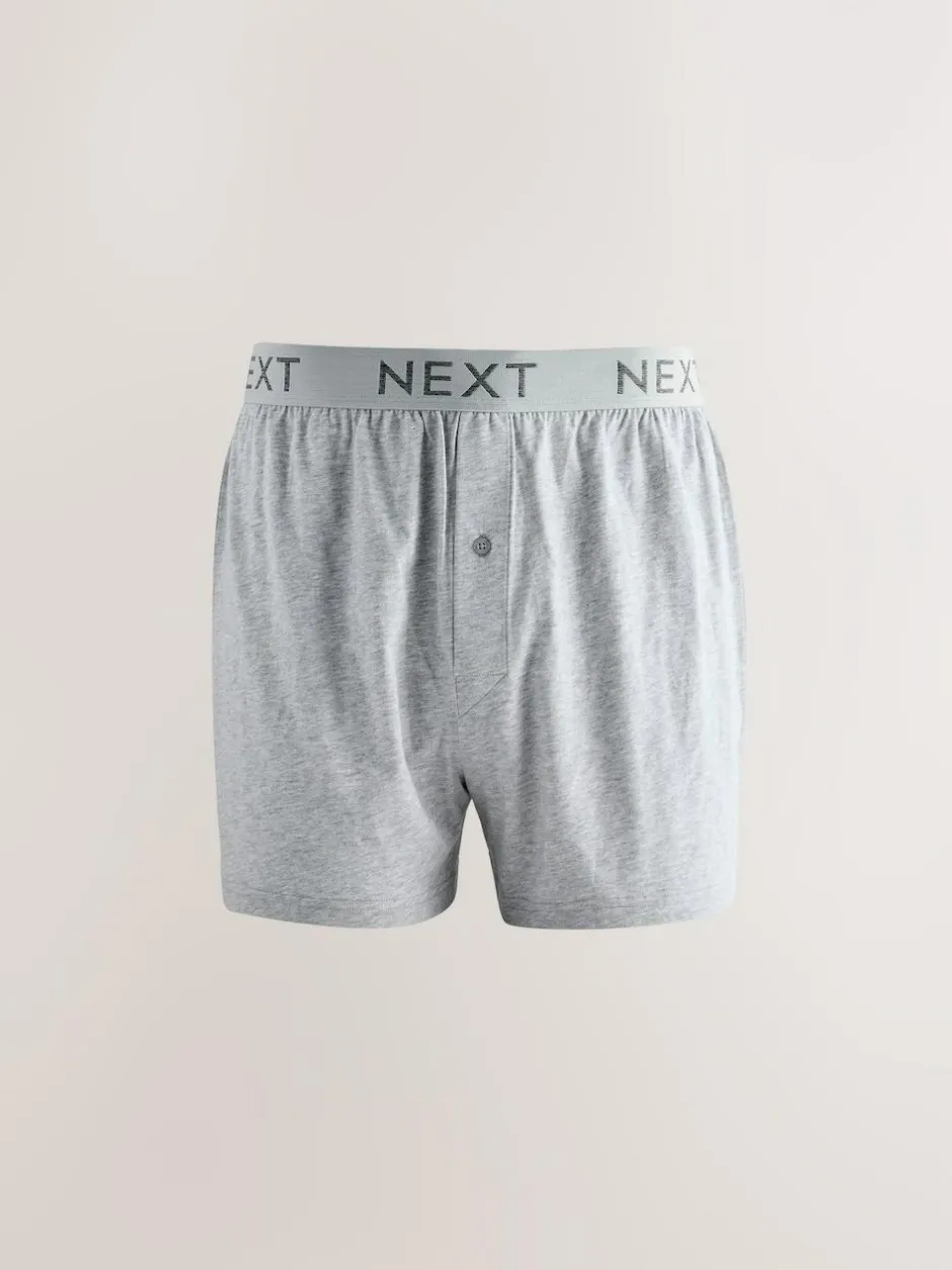 Next Loose Boxers 5 Pack Blue/Grey Clearance