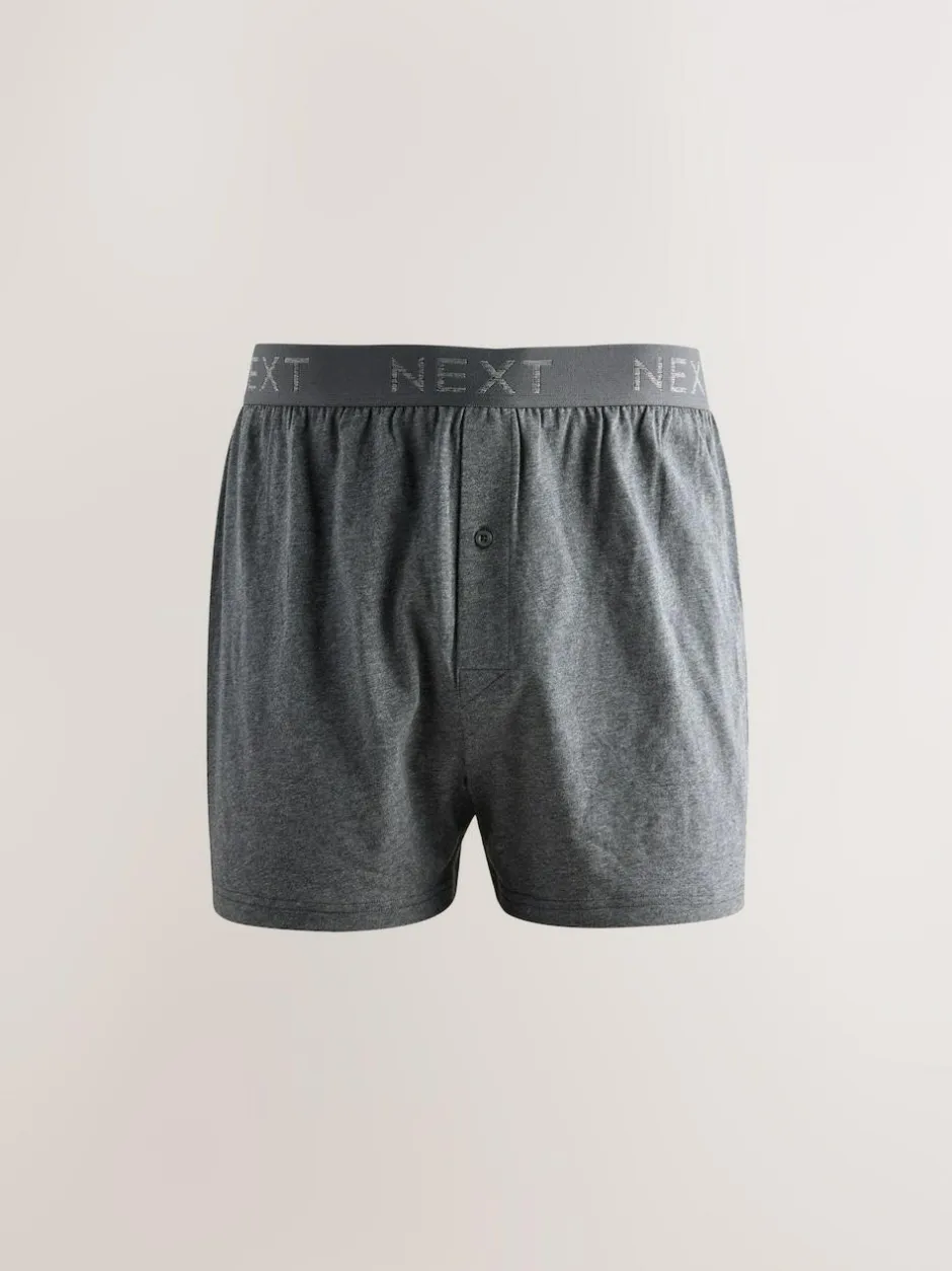 Next Loose Boxers 5 Pack Blue/Grey Clearance
