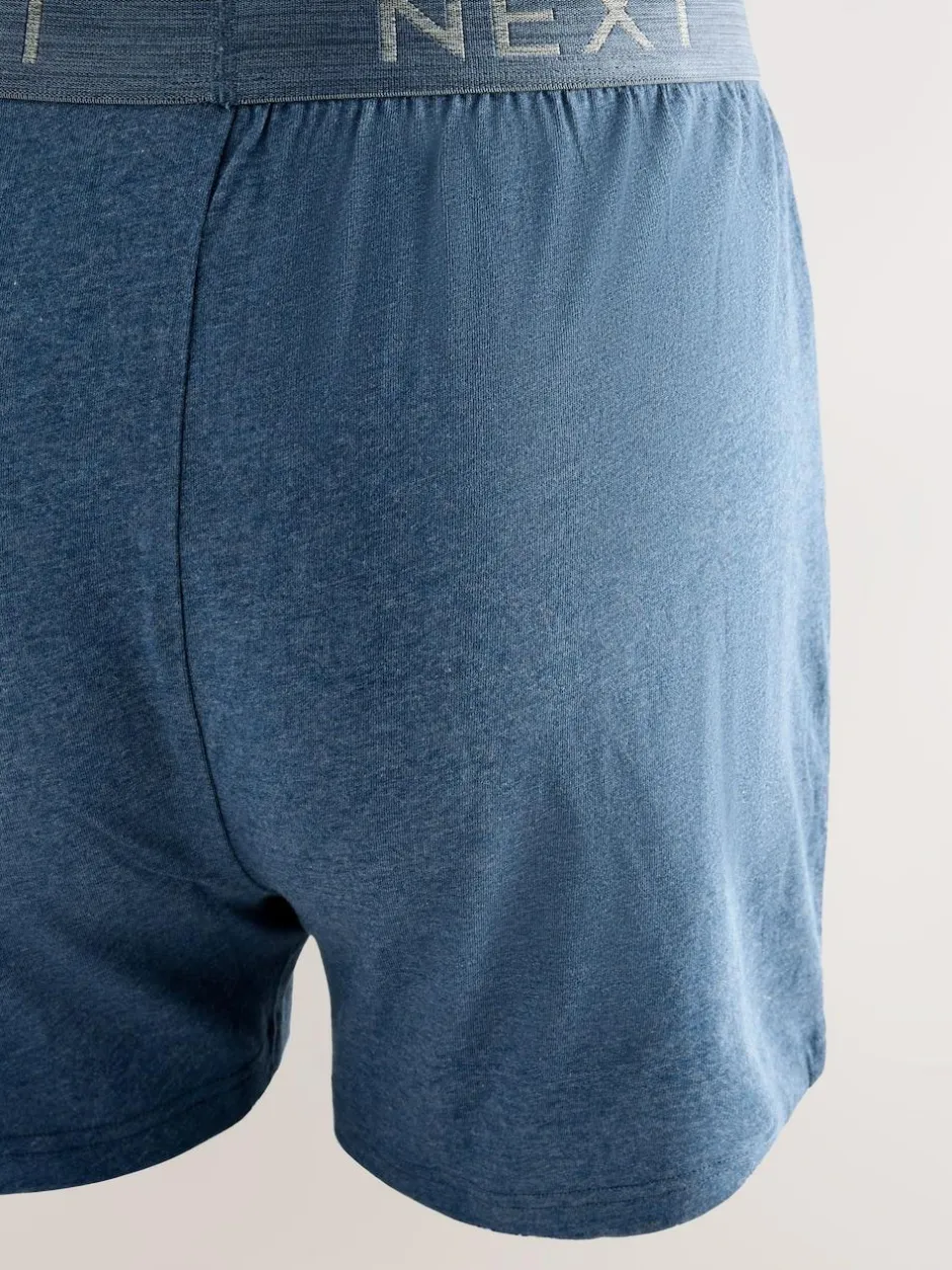 Next Loose Boxers 5 Pack Blue/Grey Clearance