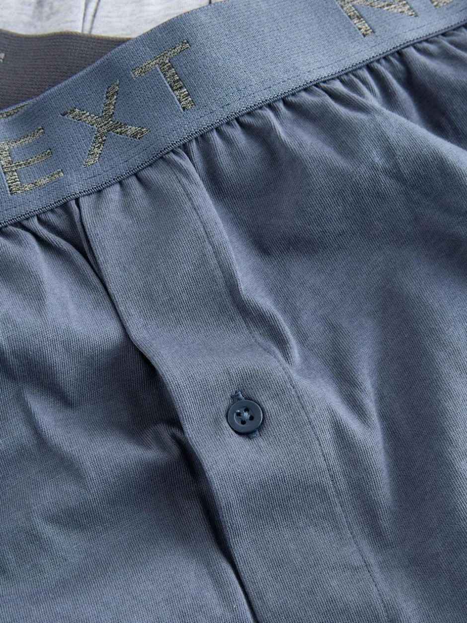 Next Loose Boxers 5 Pack Blue/Grey Clearance