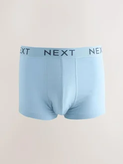 Next Blue/Grey Marl 10 pack Cotton Rich Blend Hipsters Boxers Clearance