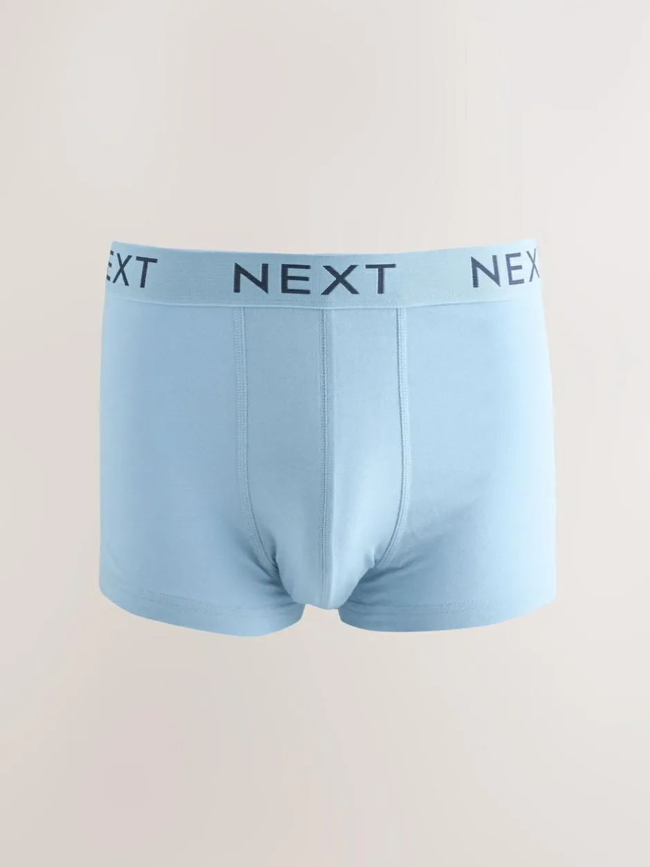 Next Blue/Grey Marl 10 pack Cotton Rich Blend Hipsters Boxers Clearance