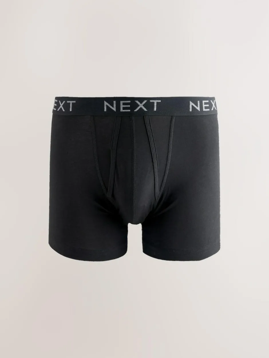 Next Blue/Grey Marl A-Front Boxers 10 Pack Online