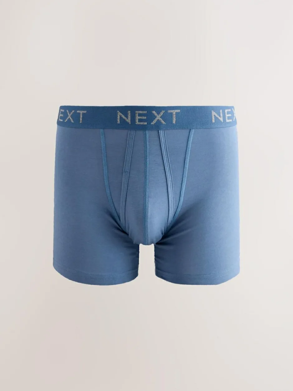 Next Blue/Grey Marl A-Front Boxers 10 Pack Online