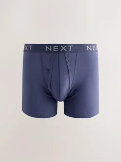 Next Blue/Grey Marl A-Front Boxers 10 Pack Online