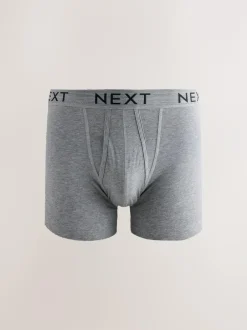 Next Blue/Grey Marl A-Front Boxers 10 Pack Online