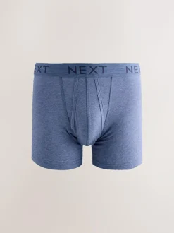 Next Blue/Grey Marl A-Front Boxers 10 Pack Online