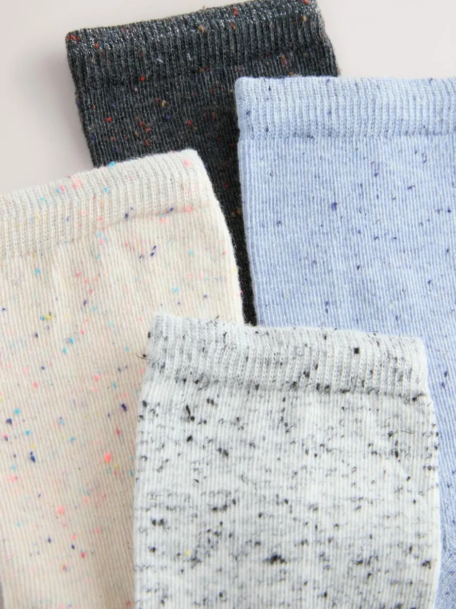 Next Neppy Cushion Sole Socks 4 Pack Blue/Grey New