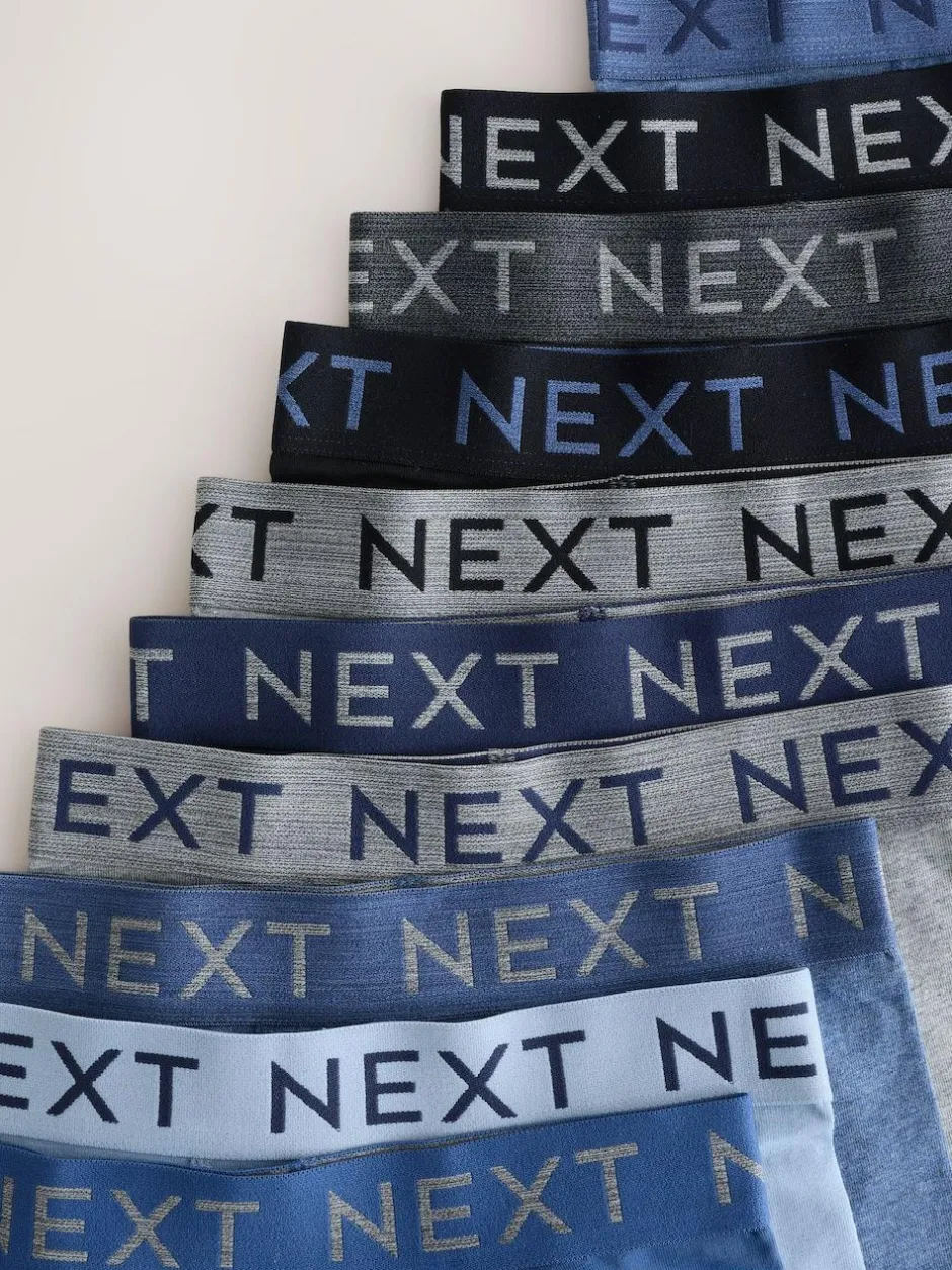 Next Blue/Grey Trunks 10 Pack (1.5-16yrs) Outlet