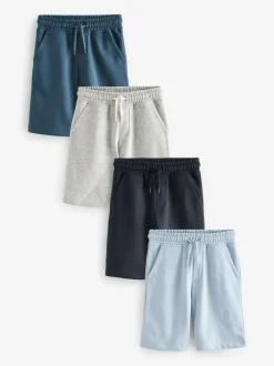Next Regular Fit Basic Shorts (3-16yrs) Blue/Navy Sale