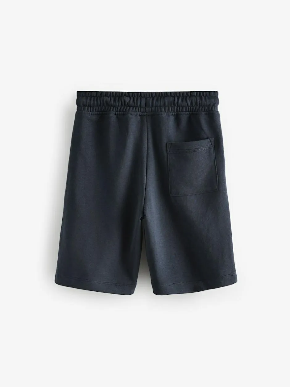 Next Regular Fit Basic Shorts (3-16yrs) Blue/Navy Sale