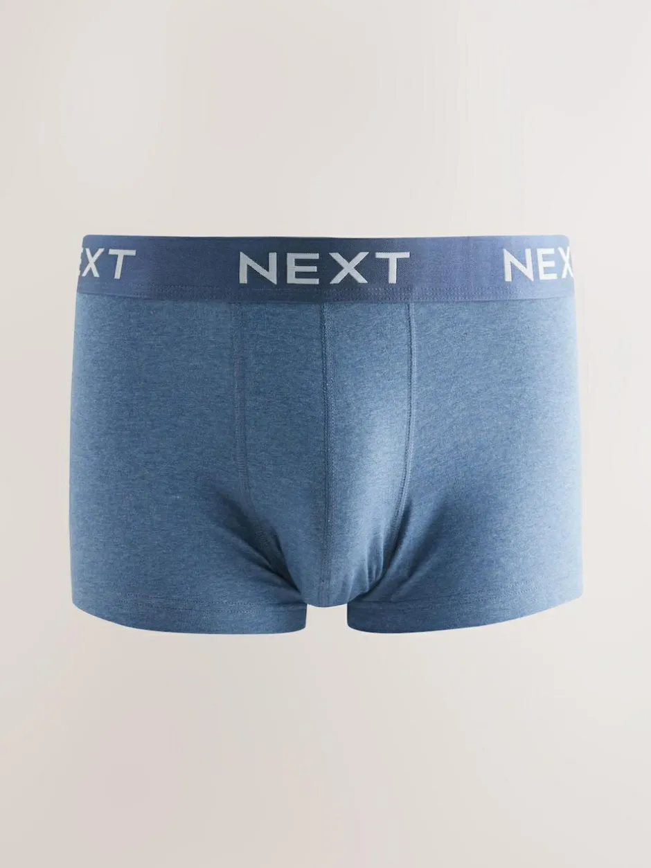 Next Hipster Trunks 5 Pack Blue/Neutral New