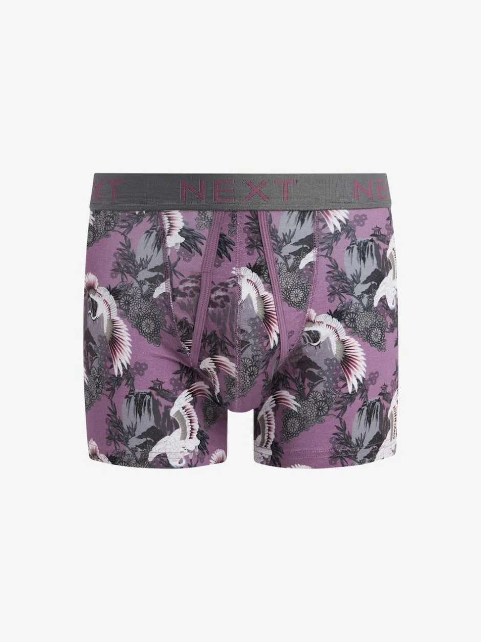 Next Animal A-Front Boxers 4 Pack Blue/Purple Discount