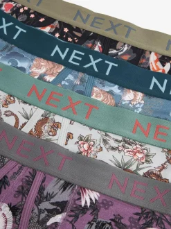 Next Animal A-Front Boxers 4 Pack Blue/Purple Discount