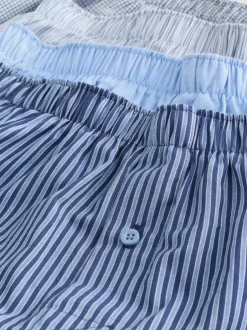 Next Blues Mixed Pattern 4 pack Woven Pure Boxers