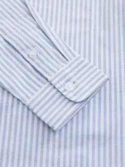 Next Blue/White Single Oxford Shirt (3-16yrs) New