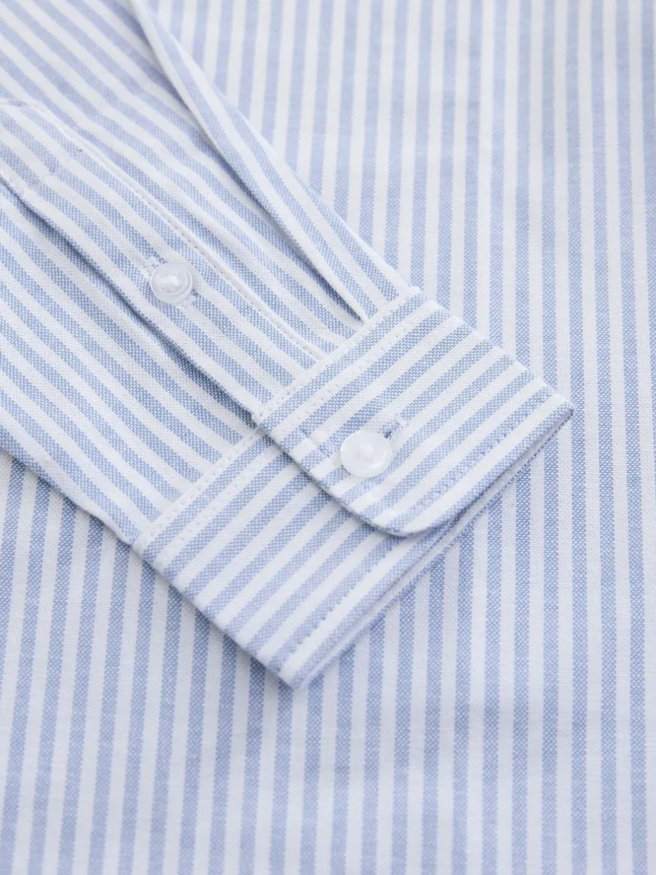 Next Blue/White Single Oxford Shirt (3-16yrs) New