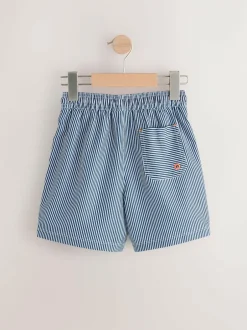 Next Stripe Swim Shorts (3-16yrs) Blue/White Online