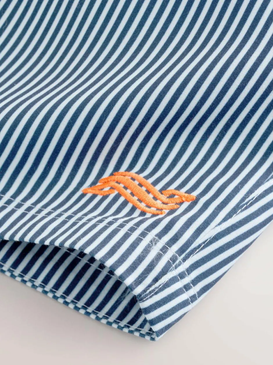 Next Stripe Swim Shorts (3-16yrs) Blue/White Online