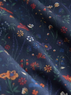 Next Blue/White/Green Floral 4 pack Woven Pure Boxers New