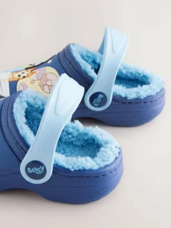 Next Bluey Navy Lined Slipper Clogs Discount