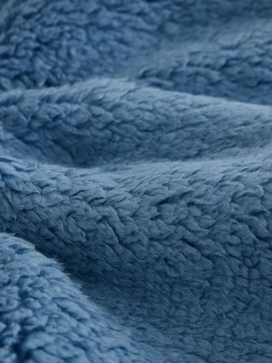 Next Borg Fleece Shacket (3mths-7yrs) Blue/Yellow Bright Colorblock Clearance