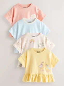 Next Blue/Yellow T-Shirts 4 Pack (3mths-7yrs) New
