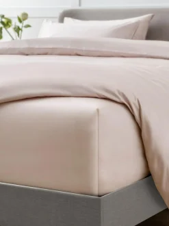 Next Blush Pink Collection Luxe 400 Thread Count Egyptian Extra Deep Fitted Cotton Sateen Sheet Sale