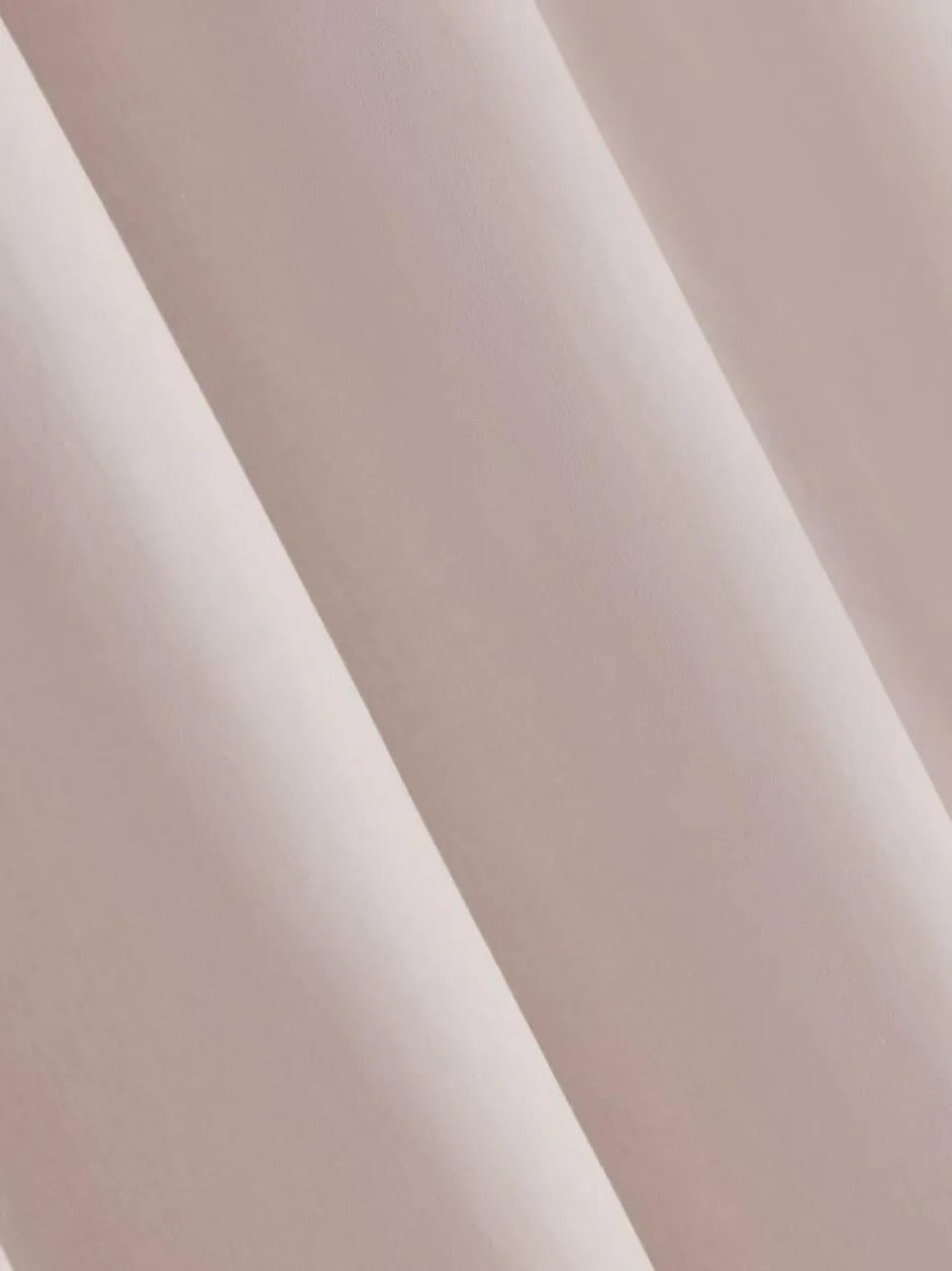 Next Cotton Sateen Blackout Thermal Eyelet Curtains Blush Pink New