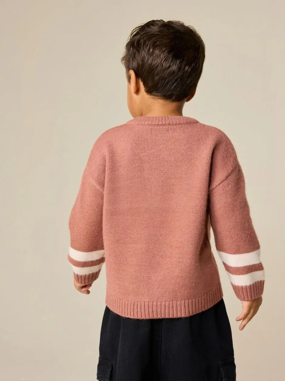 Next Blush Pink NYC Knitted Crew Neck Jumper (3mths-7yrs)