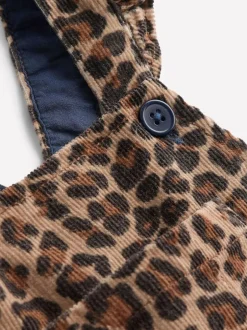 Boden Animal Leopard Frill Dungarees Outlet