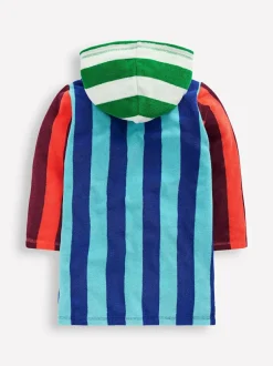 Boden Blue Towelling Zip-up Throw-on Cover Up Discount