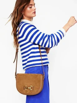 Boden Brown Snaffle Leather Satchel Brown Bag Discount