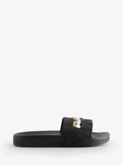 BOSS Black Logo Sliders With Touch Fastening Hot