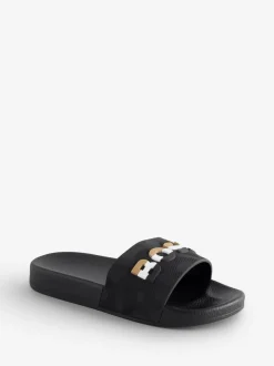 BOSS Black Logo Sliders With Touch Fastening Hot