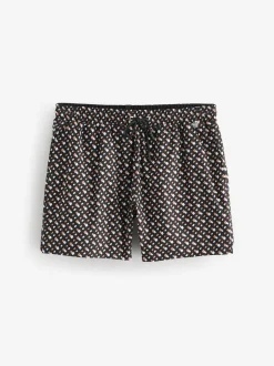 BOSS Black Printed Swim Shorts