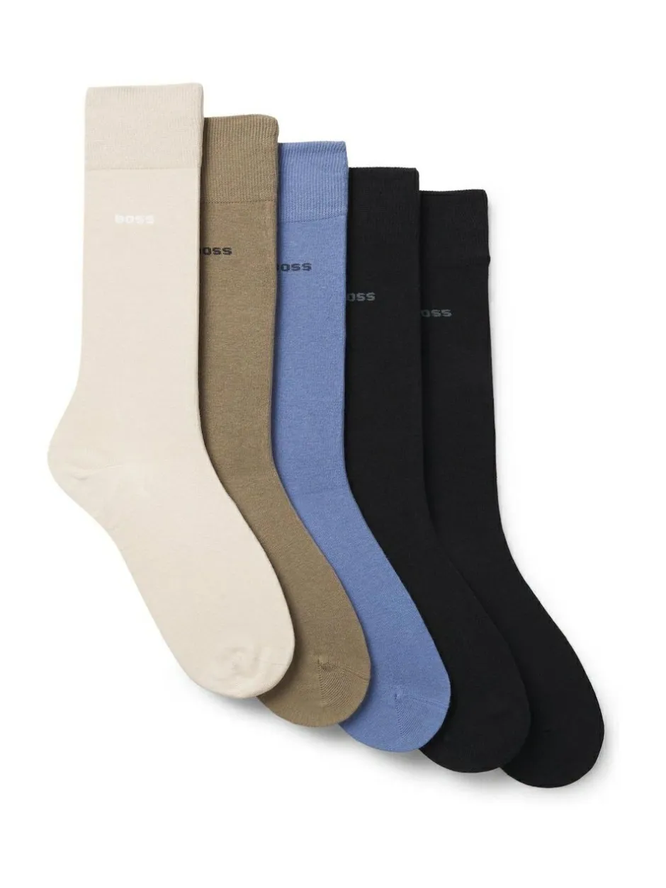 BOSS Socks 5 Pack Black Discount