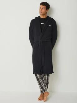 BOSS Black Terry Logo Robe Sale