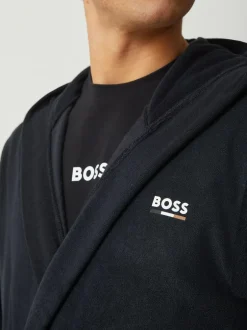 BOSS Black Terry Logo Robe Sale