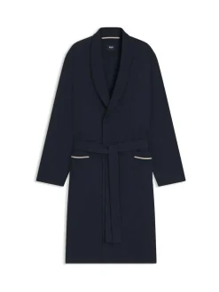 BOSS Towelling Robe Blue Outlet
