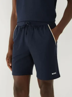 BOSS Unique Logo Shorts Blue Best